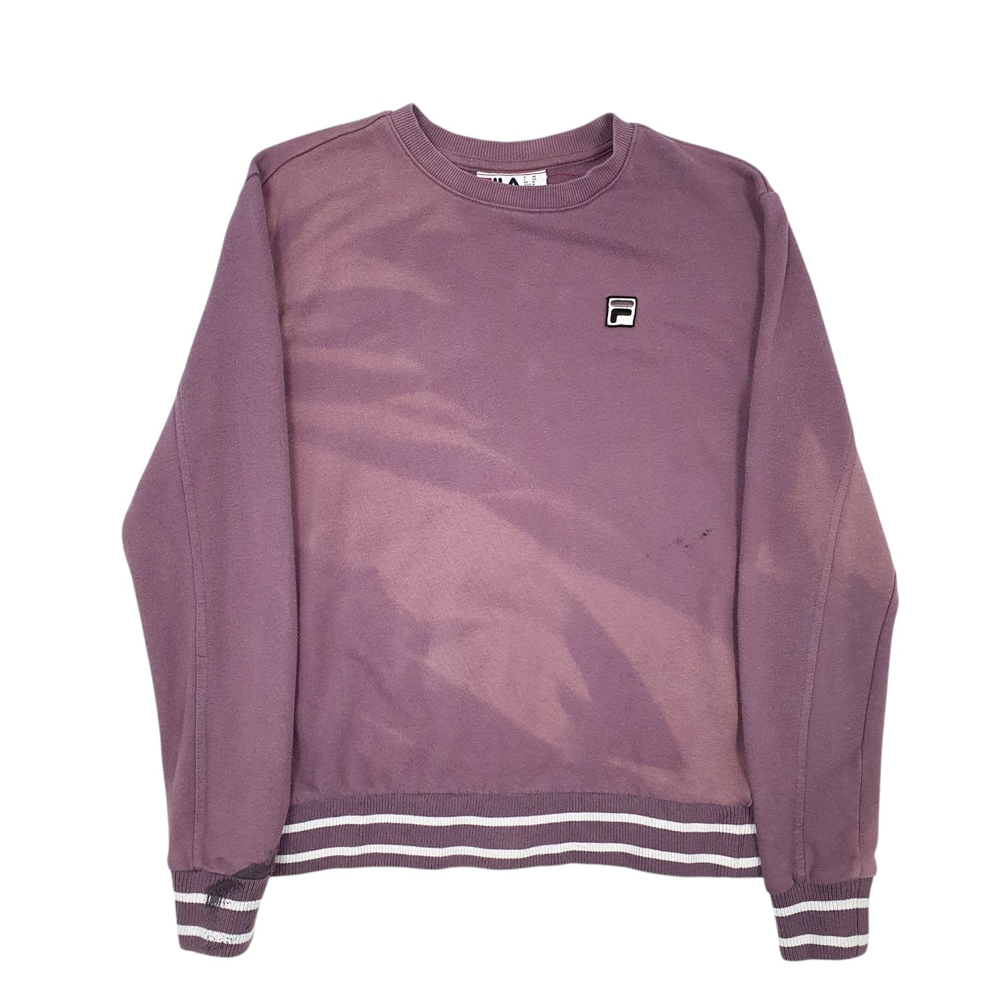 Mens Purple Fila  Crewneck Jumper