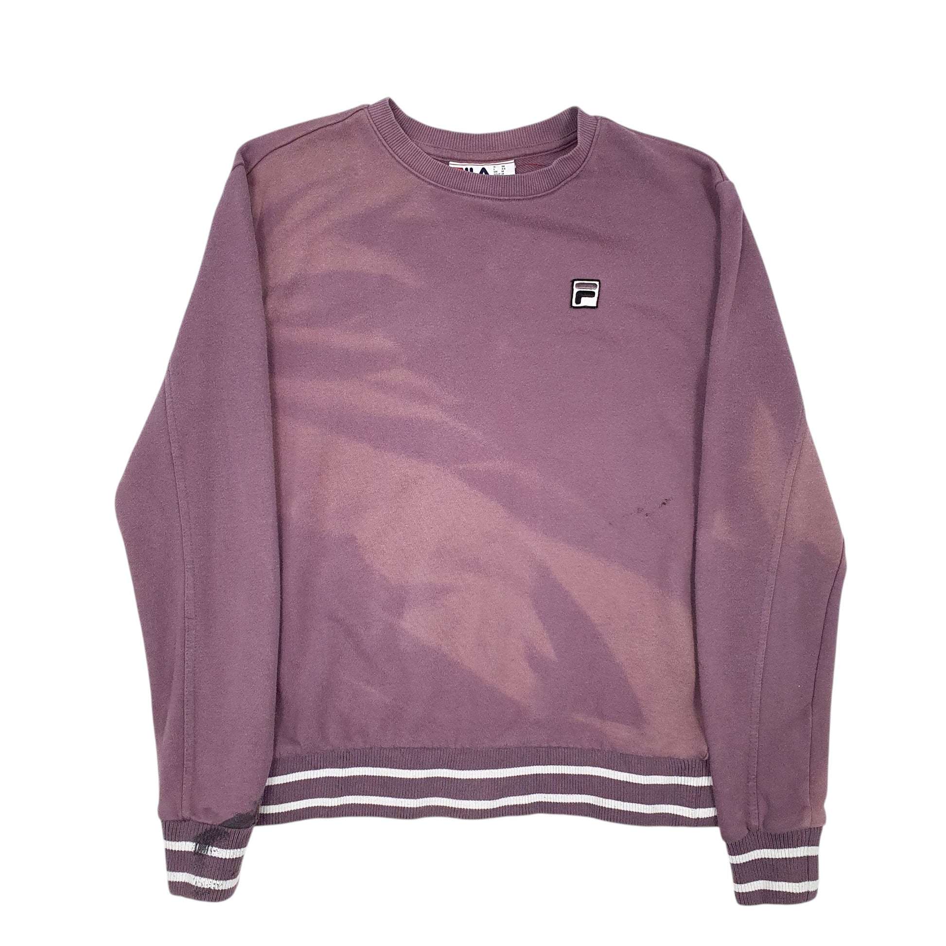 Mens Purple Fila  Crewneck Jumper