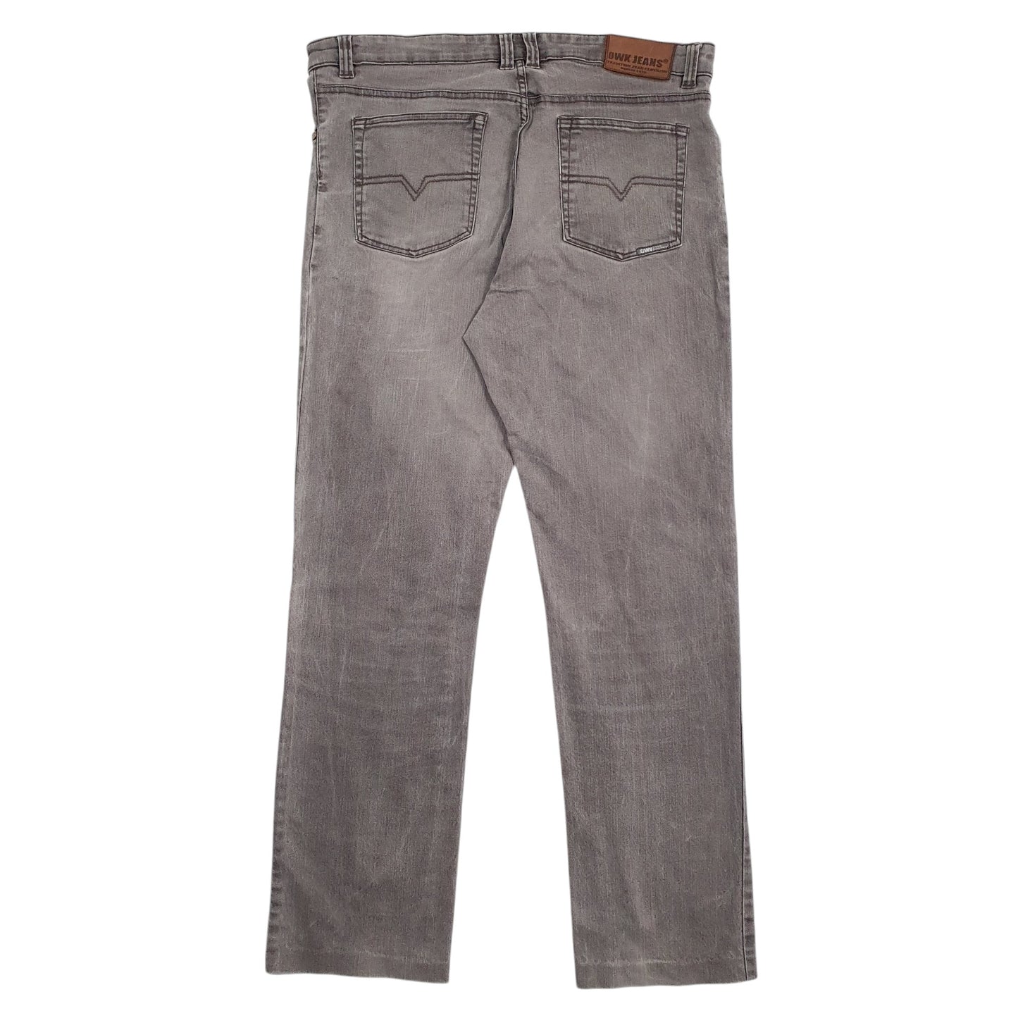 Mens Grey OWK Jeans Workwear Casual JeansW36 L32