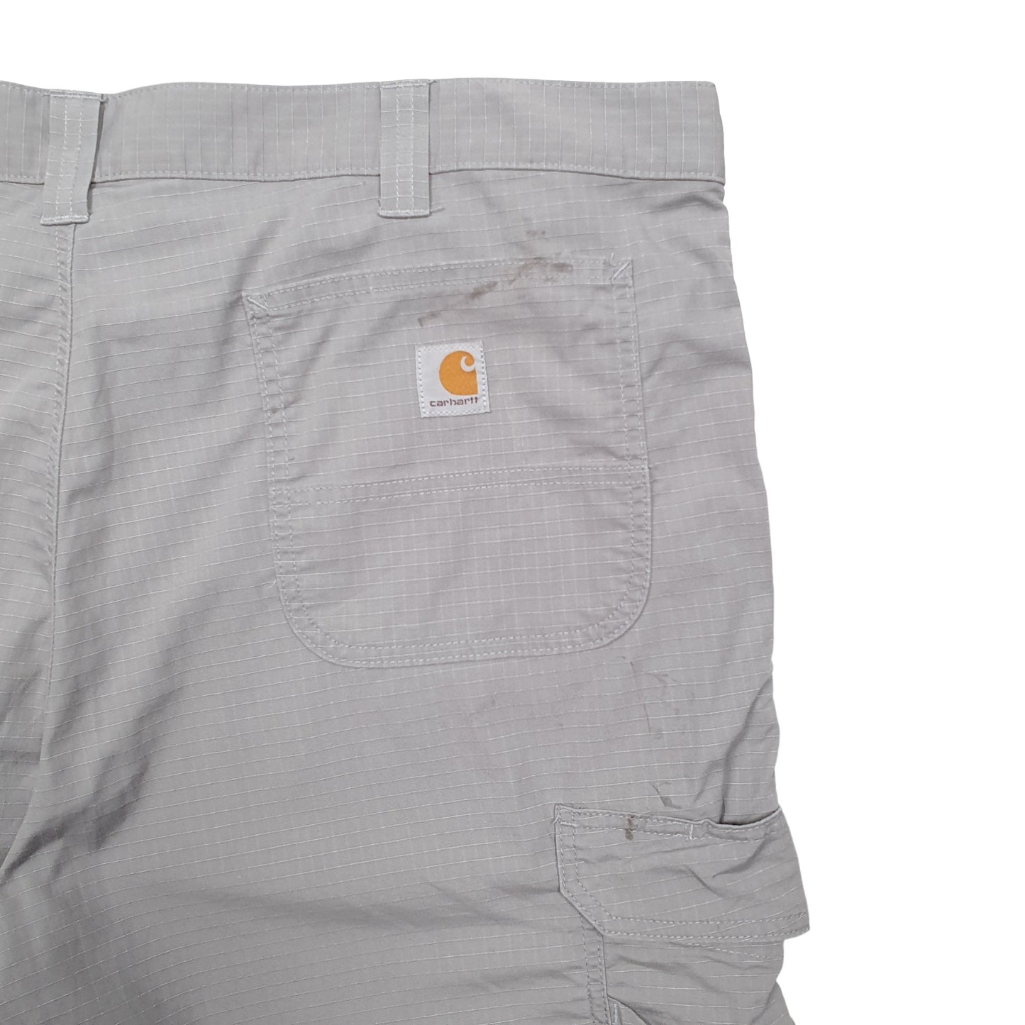 Mens Grey Carhartt Workwear Ripstop Carpenter Shorts