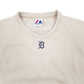 Mens Beige Majestic Vintage Detriot Tigers Therma Base Crewneck Jumper