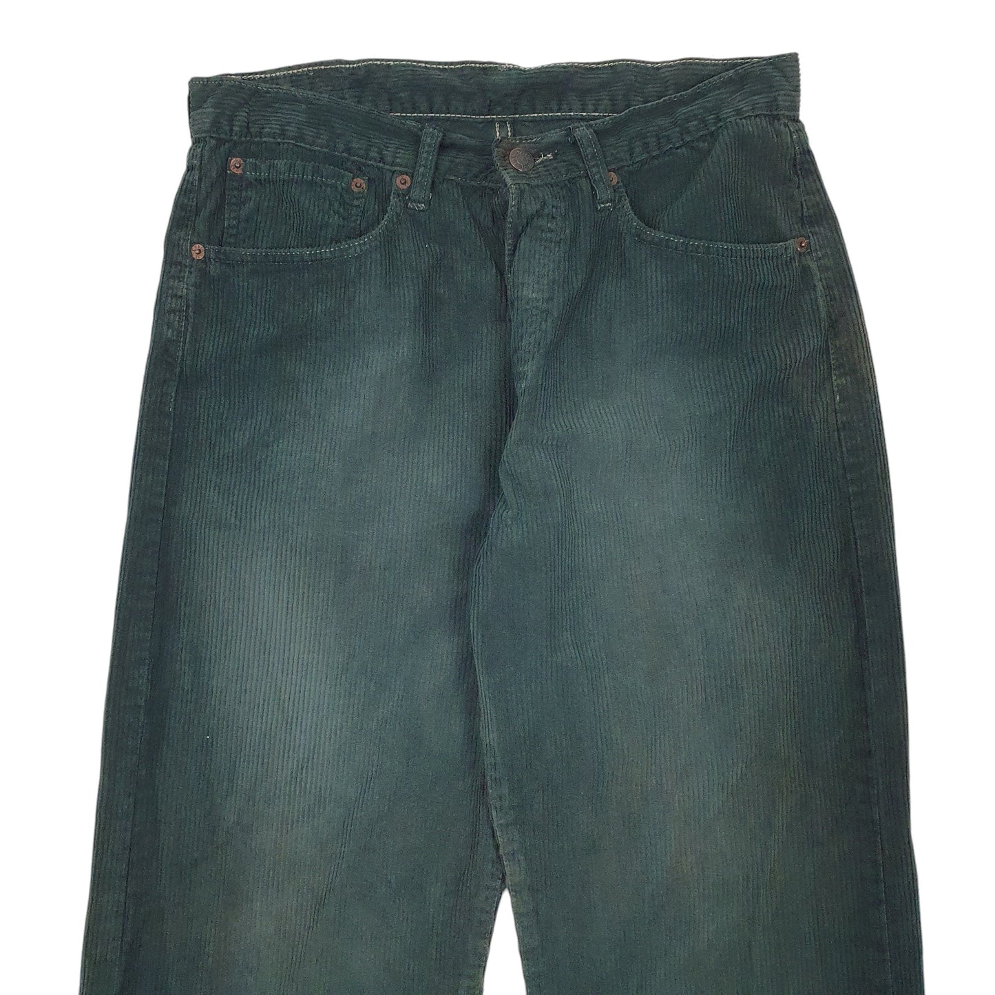 Mens Green Levis  Corduroy Trousers