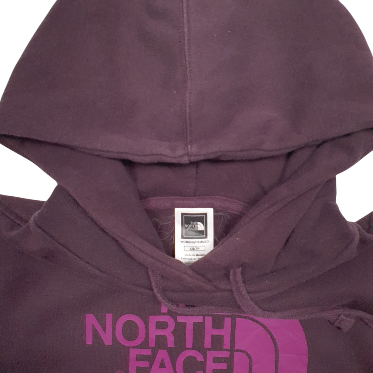 Womens Purple The North Face Spellout Hoodie Jumper