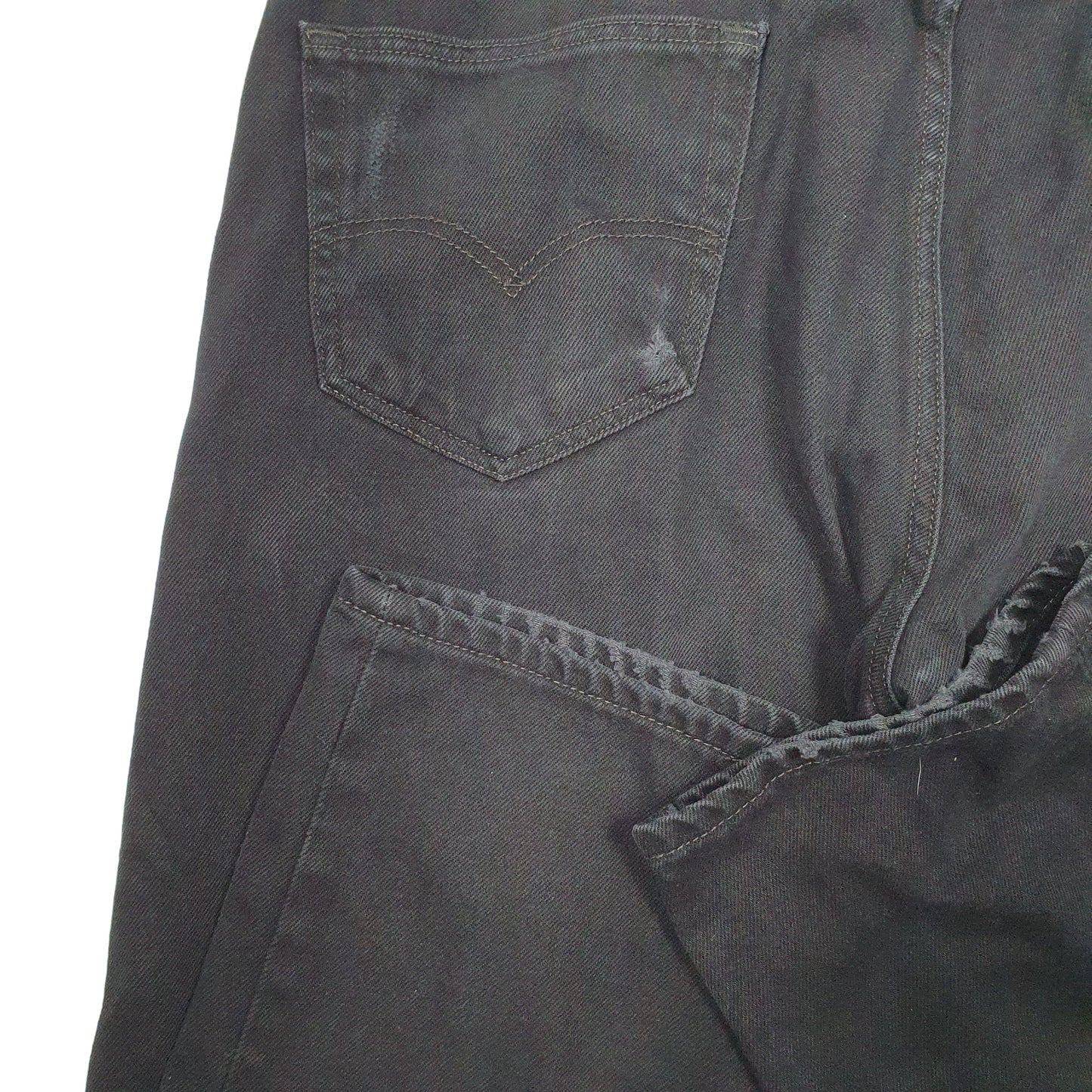 Mens Black Levis  505 JeansW38 L30