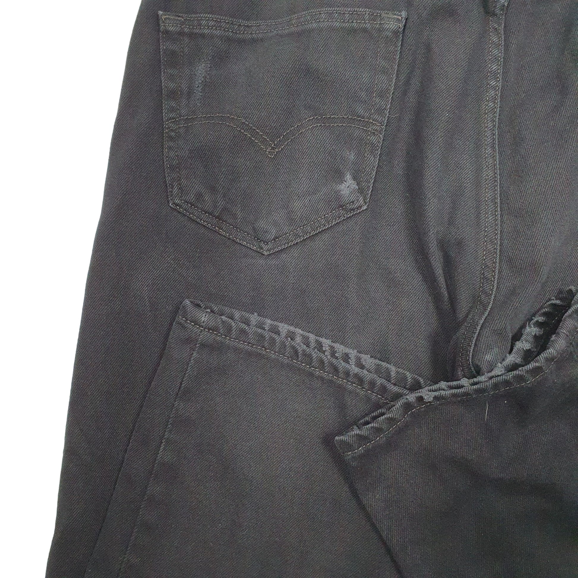 Mens Black Levis  505 JeansW38 L30