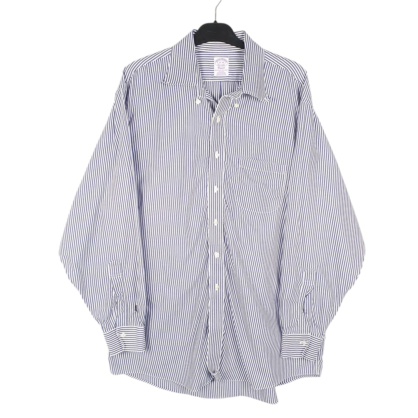 Mens Blue Brooks Brothers  Long Sleeve Shirt