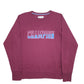 Womens Burgundy Champion Spellout Crewneck Jumper
