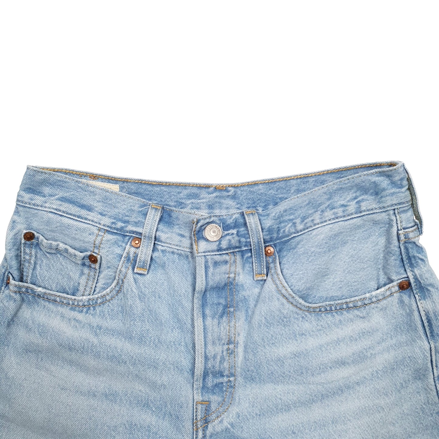 Womens Blue Levis 501 Denim Jorts Denim Shorts