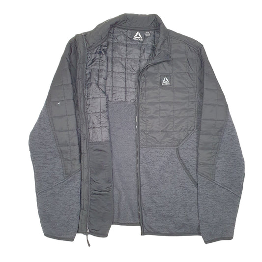 Mens Black Reebok Outdoors Hiking Camping Active Full Zip Jumper