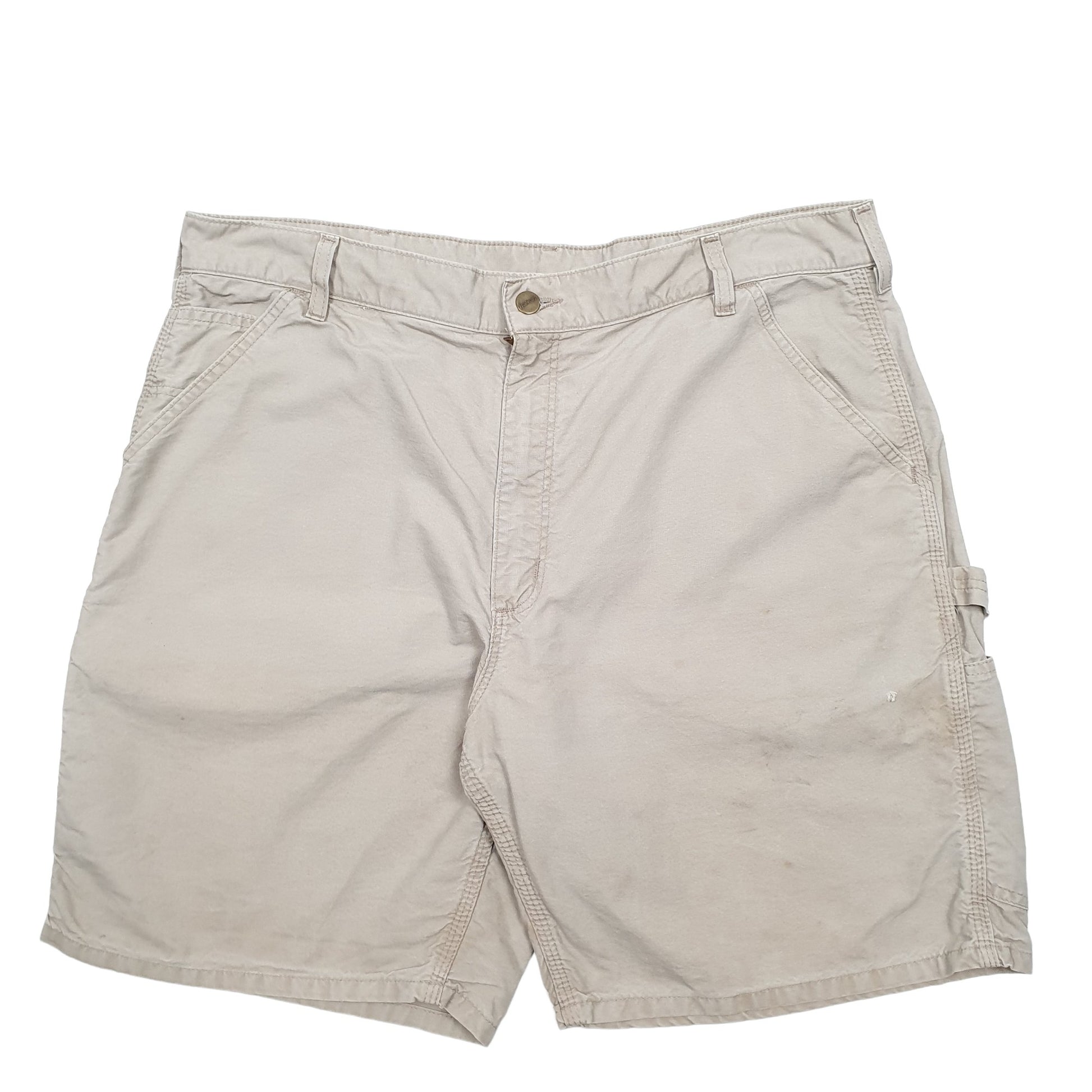 Mens Beige Carhartt Workwear Carpenter Shorts