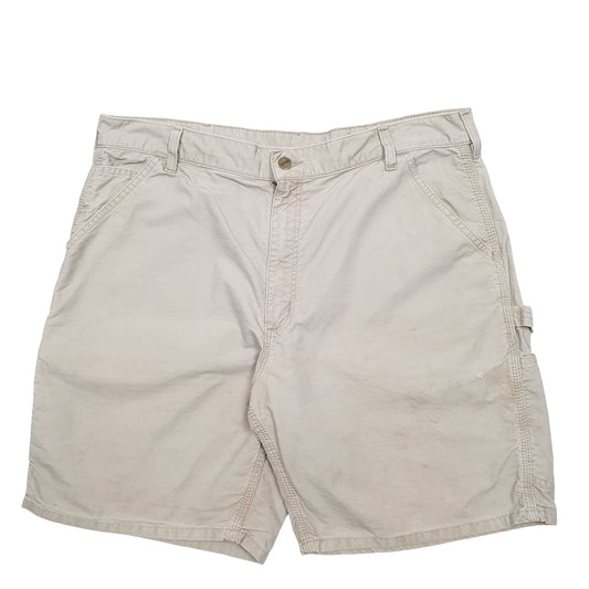 Mens Beige Carhartt Workwear Carpenter Shorts