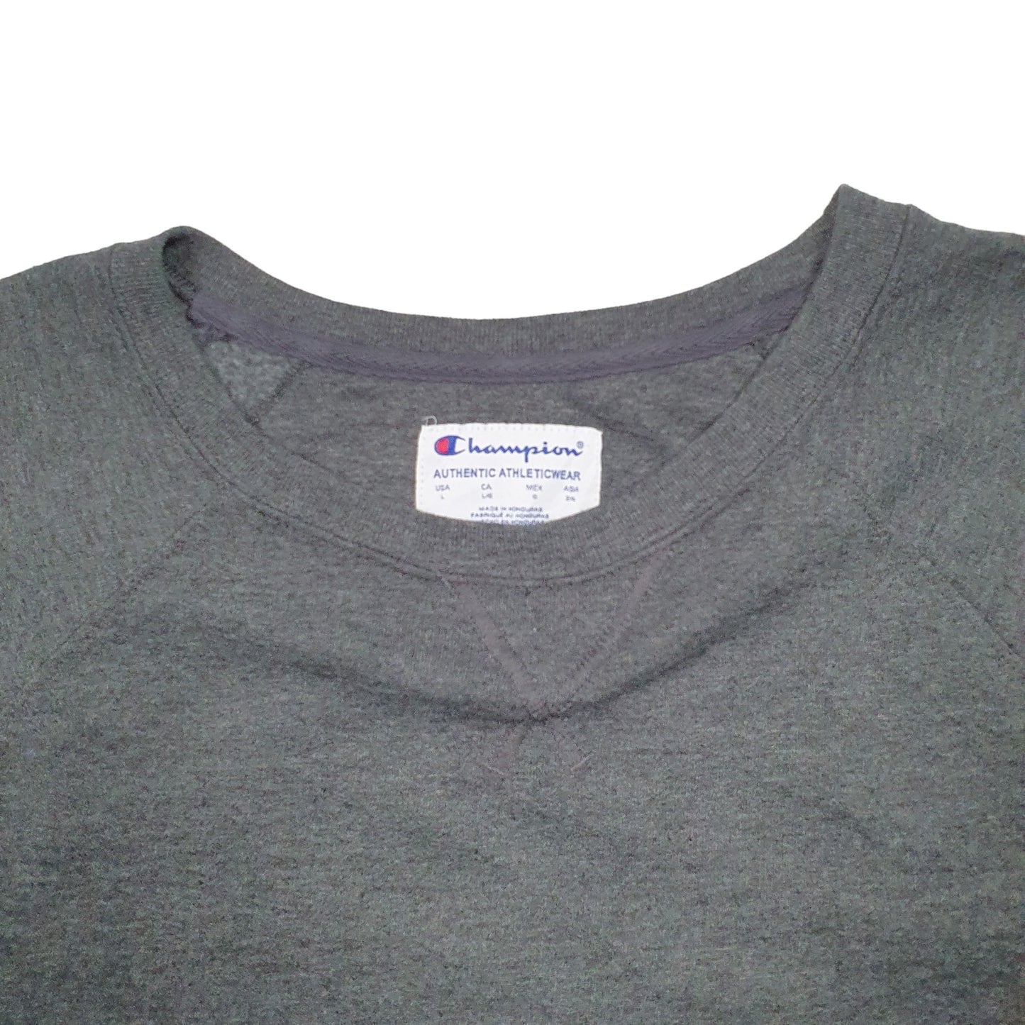 Mens Grey Champion  Crewneck Jumper