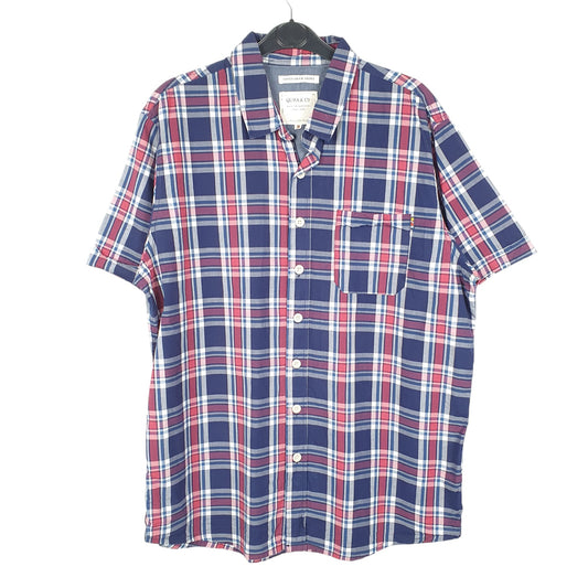 Mens Blue Quba & Co Spinnaker Short Sleeve Shirt