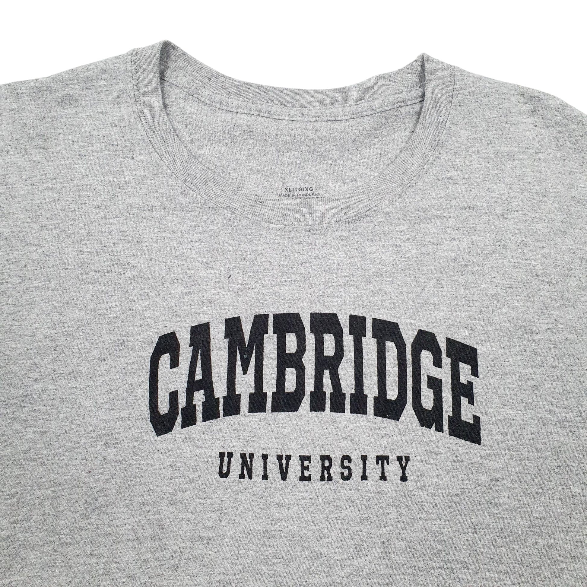 Mens Grey Unbranded Cambridge University Short Sleeve T Shirt