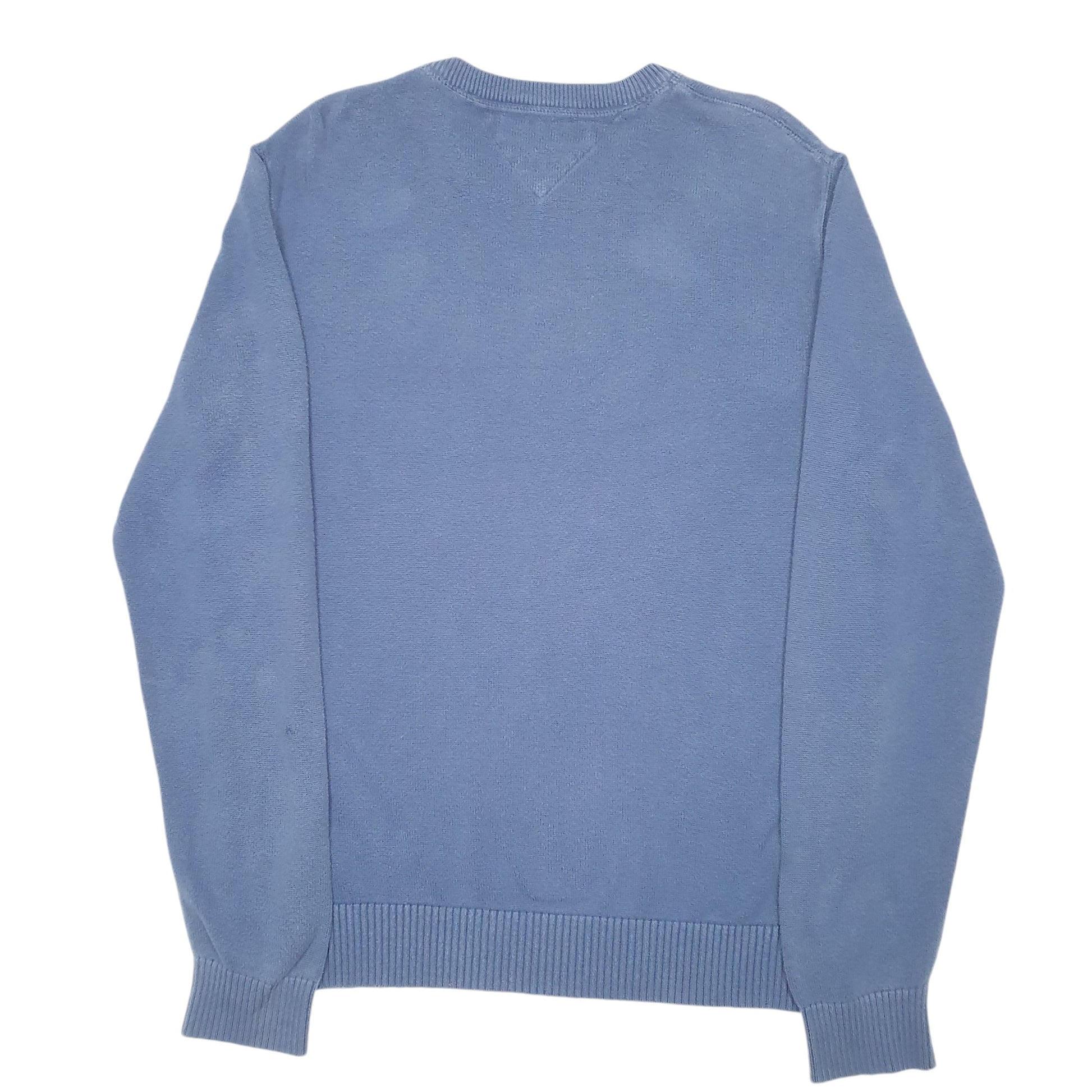 Mens Blue Tommy Hilfiger Knit Crewneck Jumper