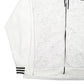 Mens White Adidas  Full Zip Jumper