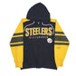 Mens Black NFL Steelers Full Zip Jumper