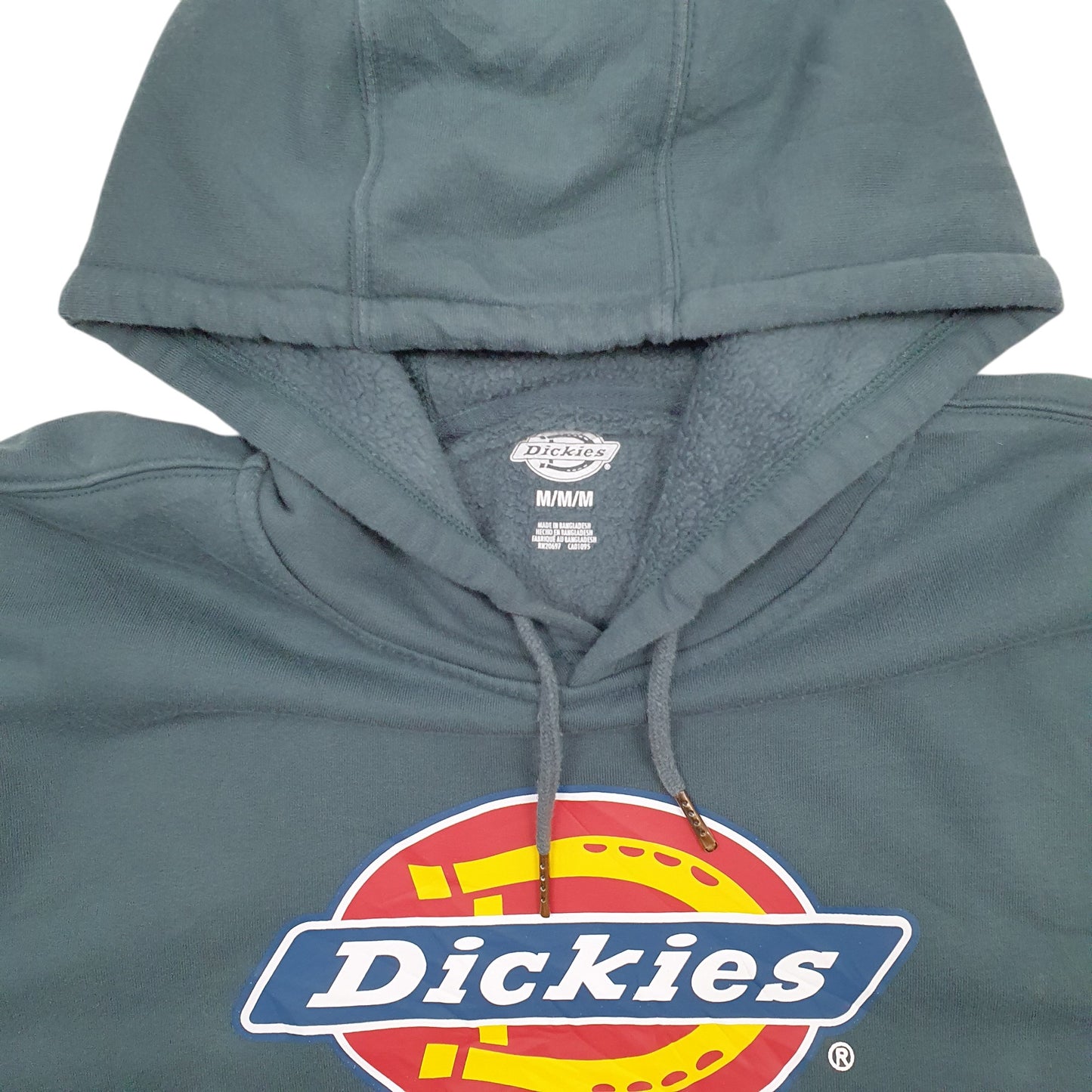 Mens Green Dickies Spellout Hoodie Jumper