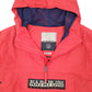 Mens Red Napapijri  Full Zip Coat