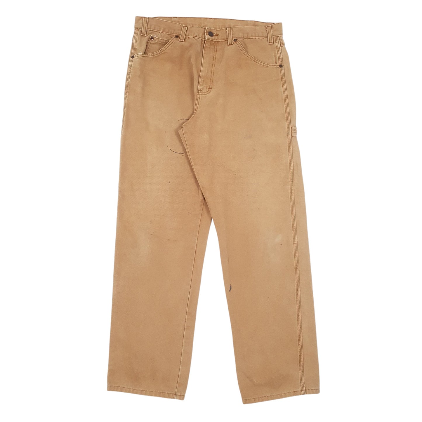 Mens Beige Dickies Workwear Carpenter JeansW33 L32