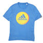Mens Blue Adidas Circle Logo Short Sleeve T Shirt