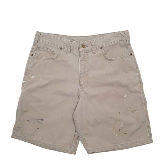 Mens Beige Carhartt Workwear Carpenter Shorts