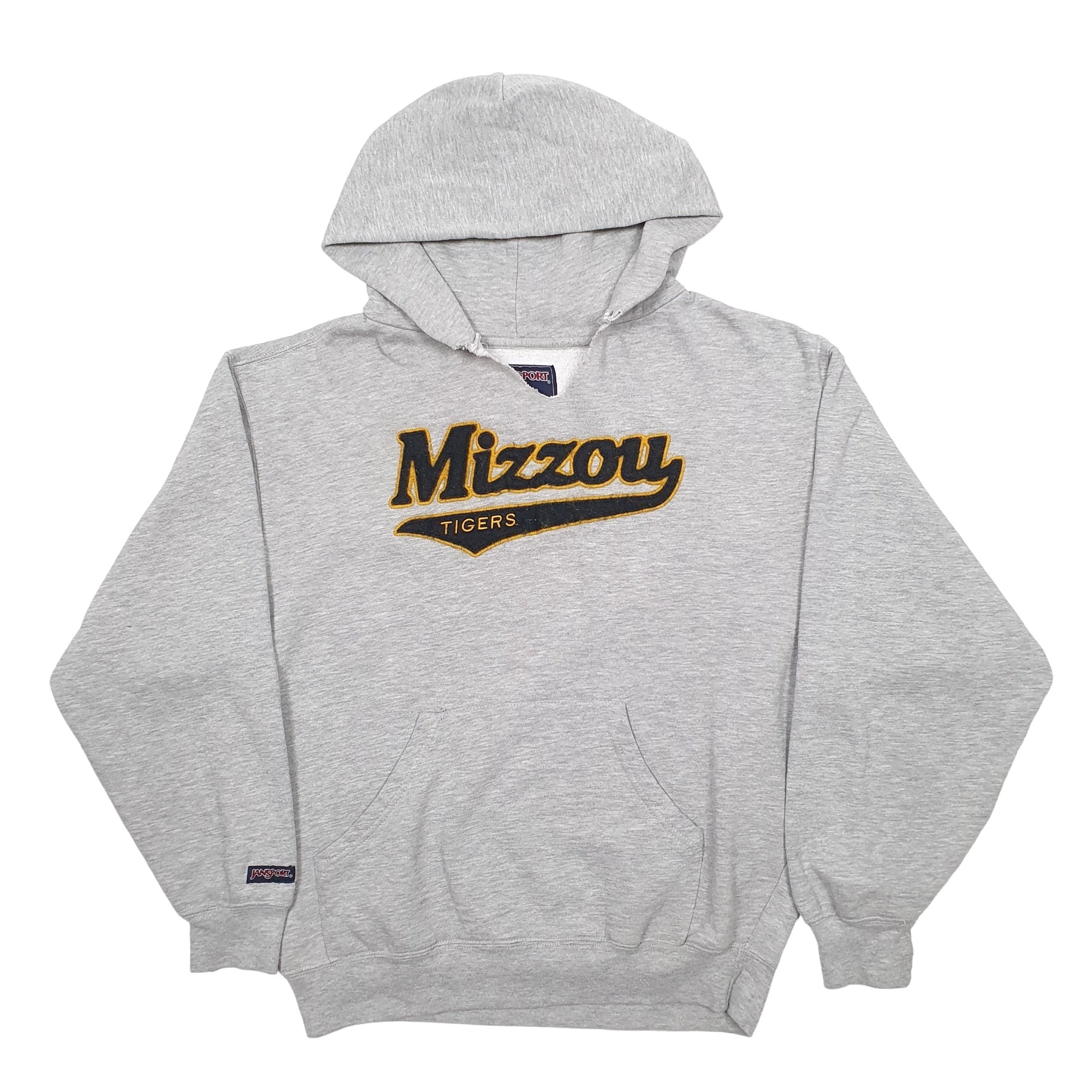 Mens Grey Jansport Mizzou Tigers USA College Football Hoodie Jumper