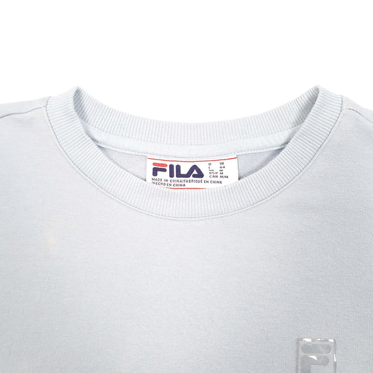 Womens Blue Fila  Crewneck Jumper