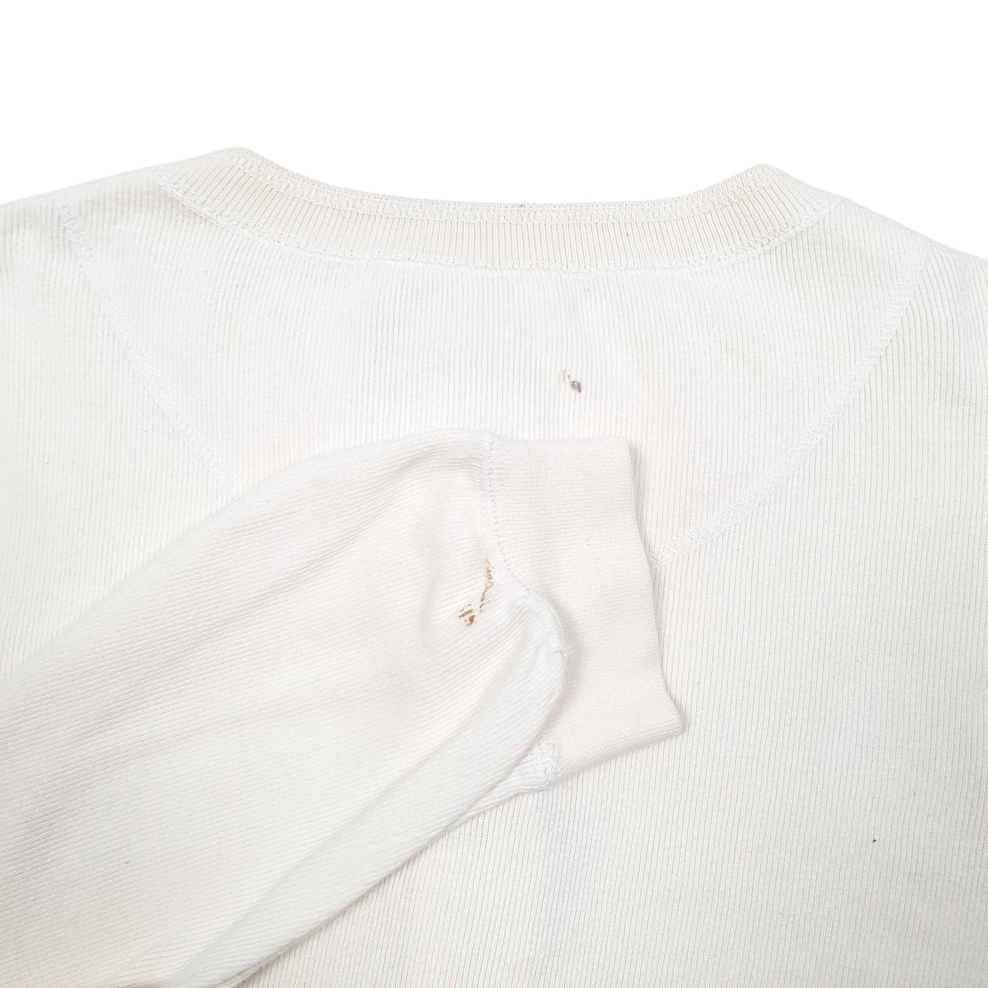 Mens Cream Levis Henley Thermal Under Layer Vintage 90s Long Sleeve T Shirt