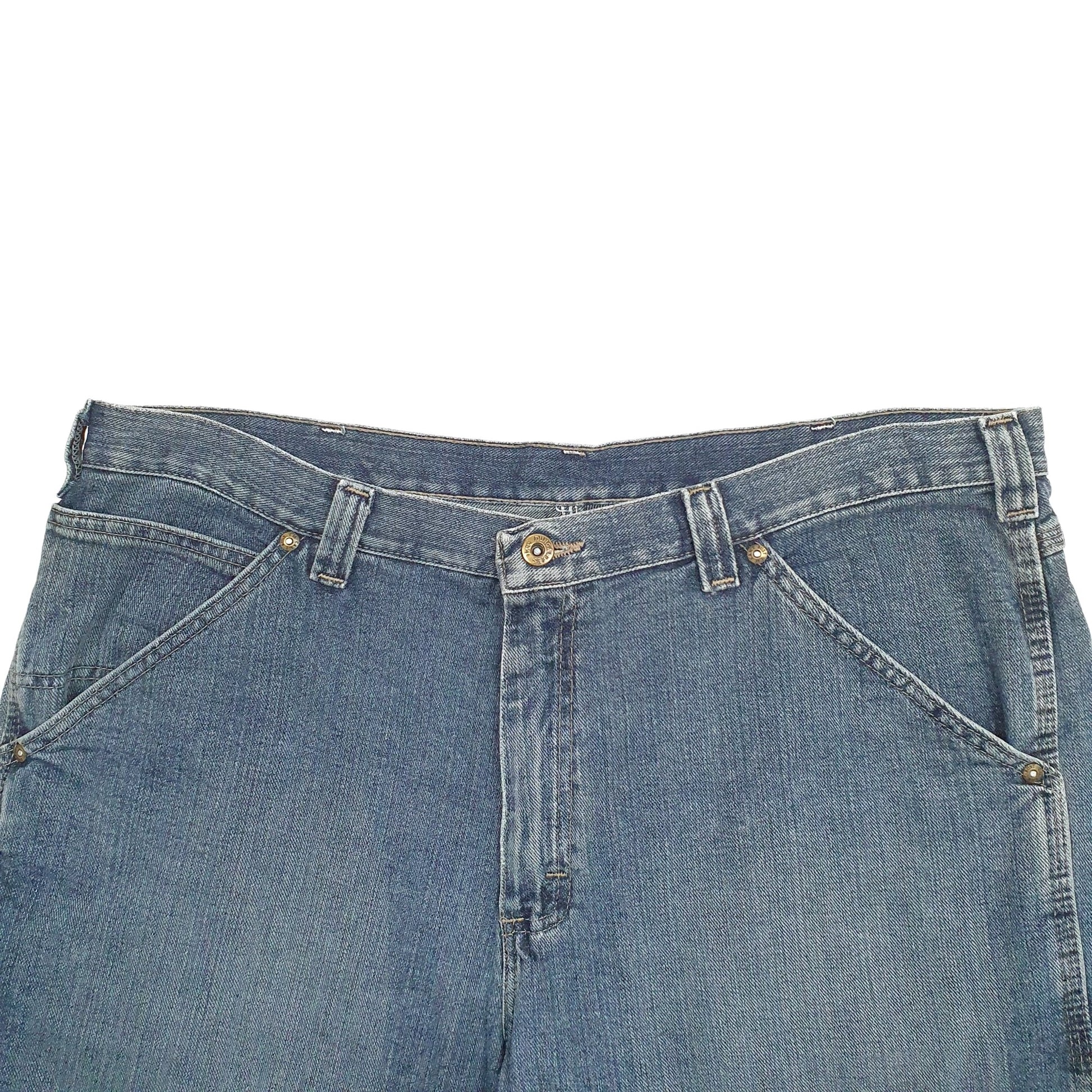 Mens Blue Lee Dungarees Carpenter Shorts