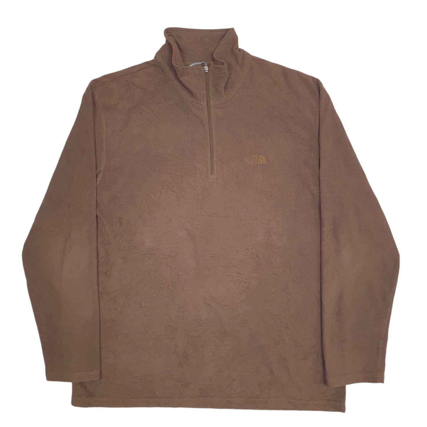 Mens Brown The North Face  Quarter Zip Jumper