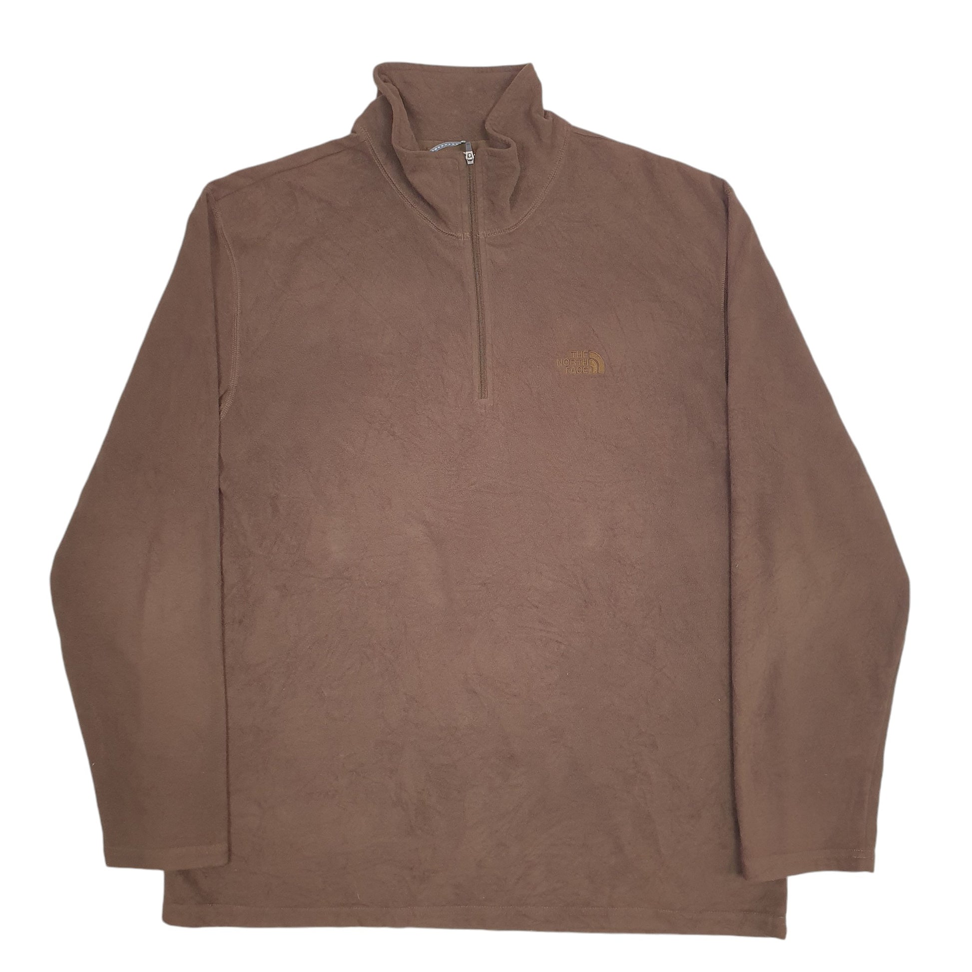 Mens Brown The North Face  Quarter Zip Jumper