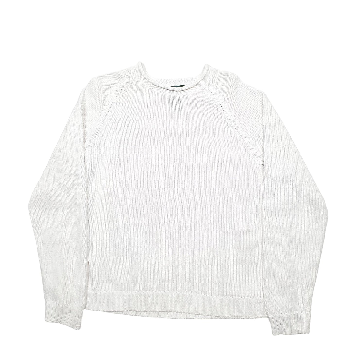 Womens White Lauren Ralph Lauren Knit Crewneck Jumper