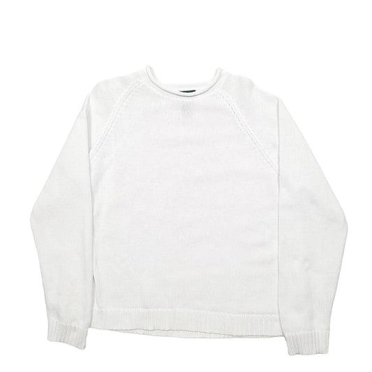 Womens White Lauren Ralph Lauren Knit Crewneck Jumper