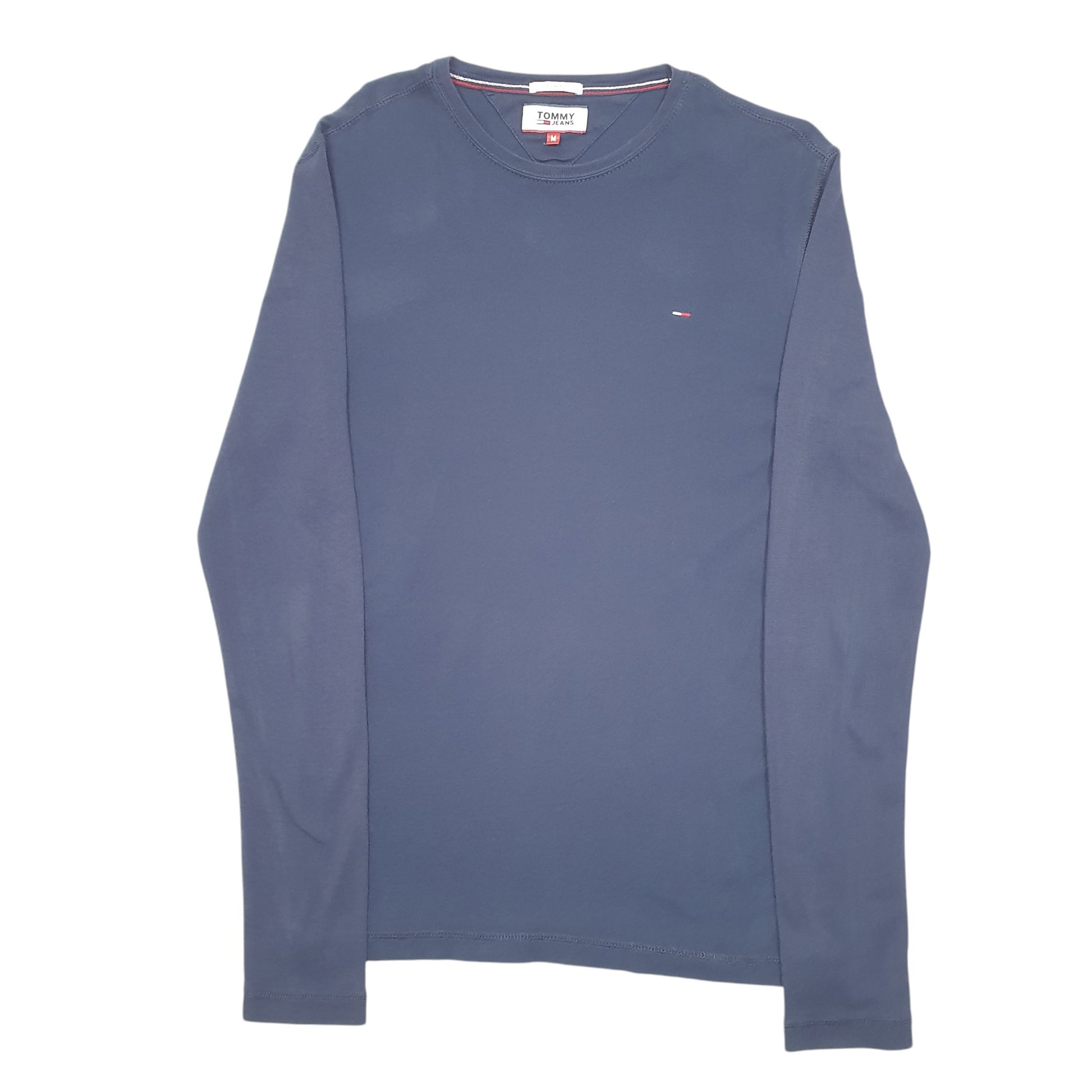 Mens Navy Tommy Hilfiger Slim Fit Long Sleeve T Shirt