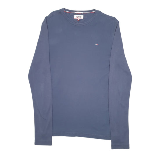 Mens Navy Tommy Hilfiger Slim Fit Long Sleeve T Shirt