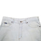 Mens Blue Lee Bleached Denim Shorts