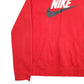 Womens Red Nike Spellout Hoodie Jumper