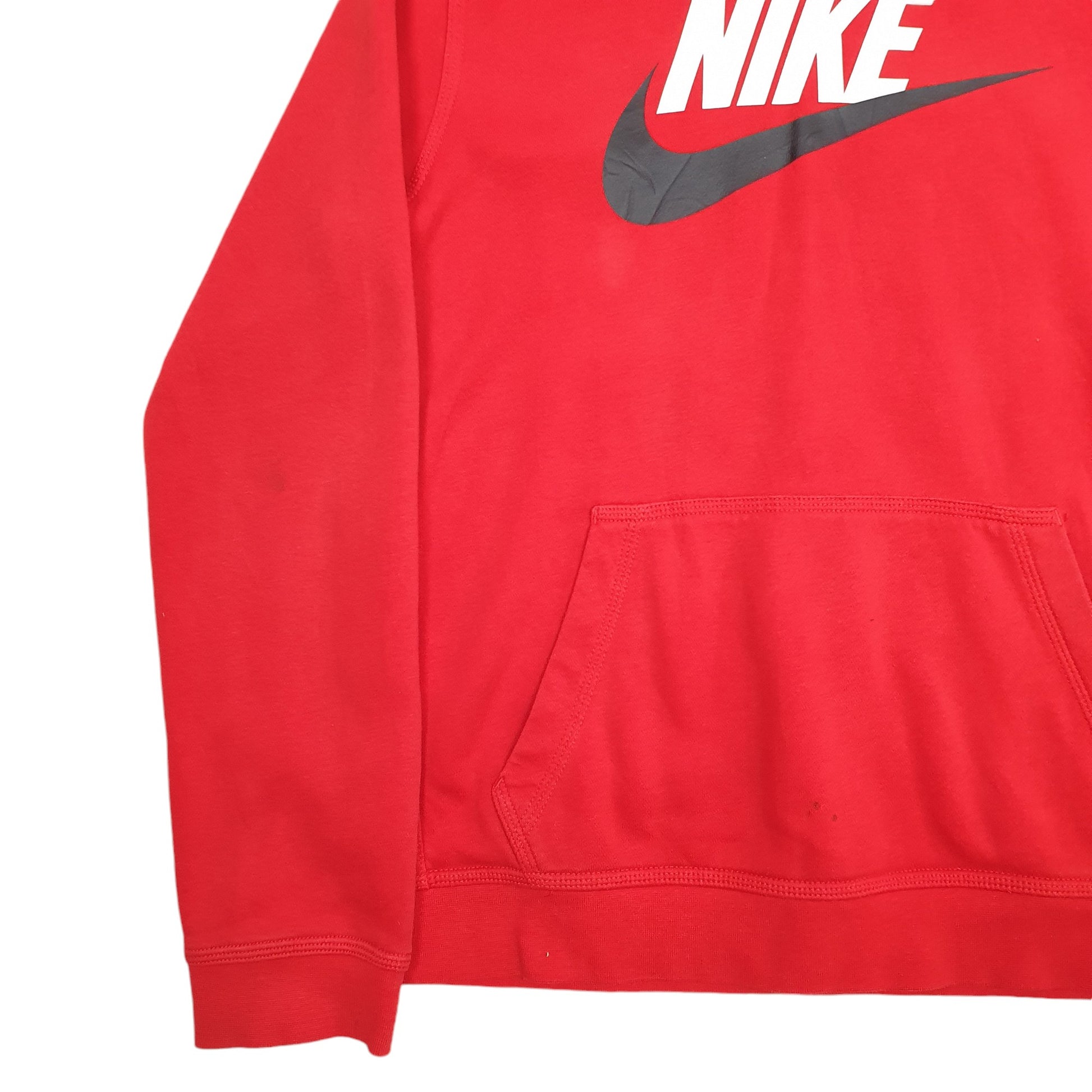 Womens Red Nike Spellout Hoodie Jumper