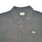 Mens Black Lacoste  Short Sleeve Polo Shirt