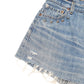 Womens Blue Levis 501 Jorts Studded Hot Pants Festival Rock Disressed Denim Shorts