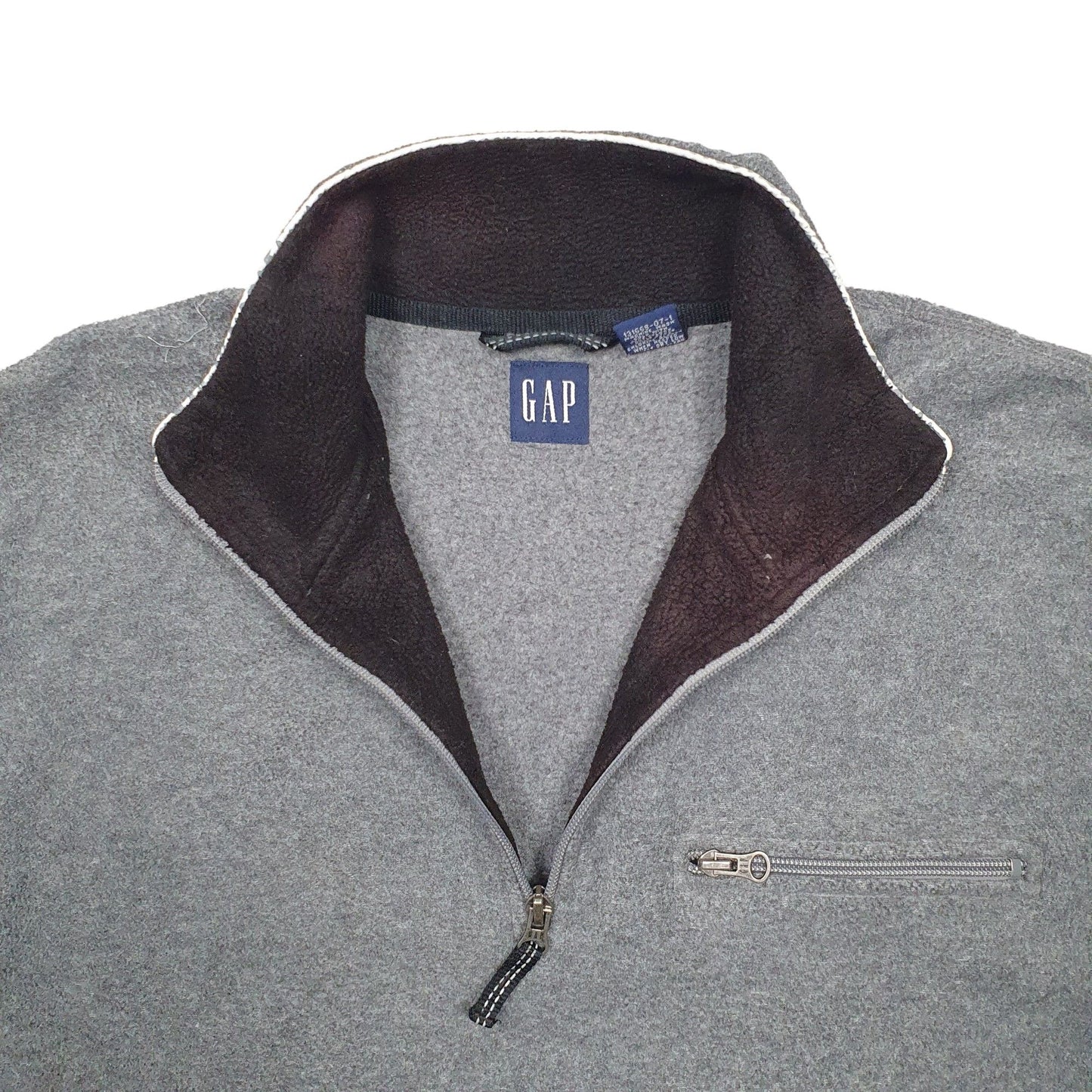 Mens Grey Gap  Quarter Zip Jumper