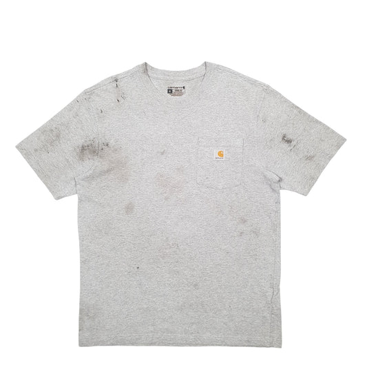 Mens Grey Carhartt  Short Sleeve T Shirt