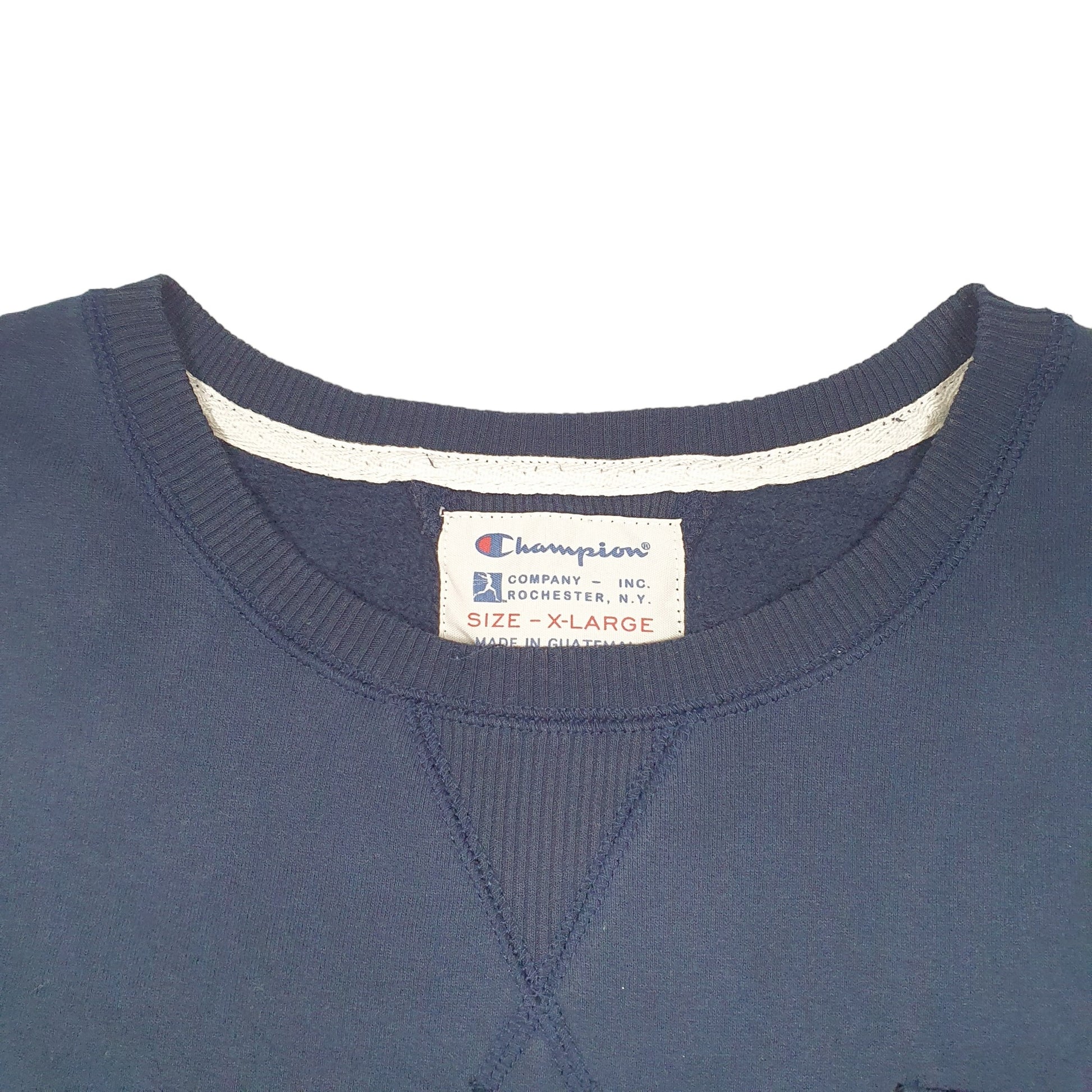 Womens Navy Champion Davidson Wildcats Basketball College USA Crewneck Jumper