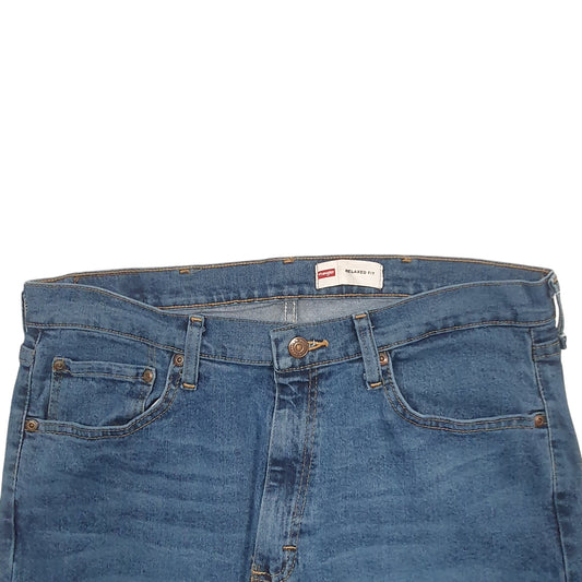 Mens Blue Wrangler Stretch Fit Casual JeansW34 L30