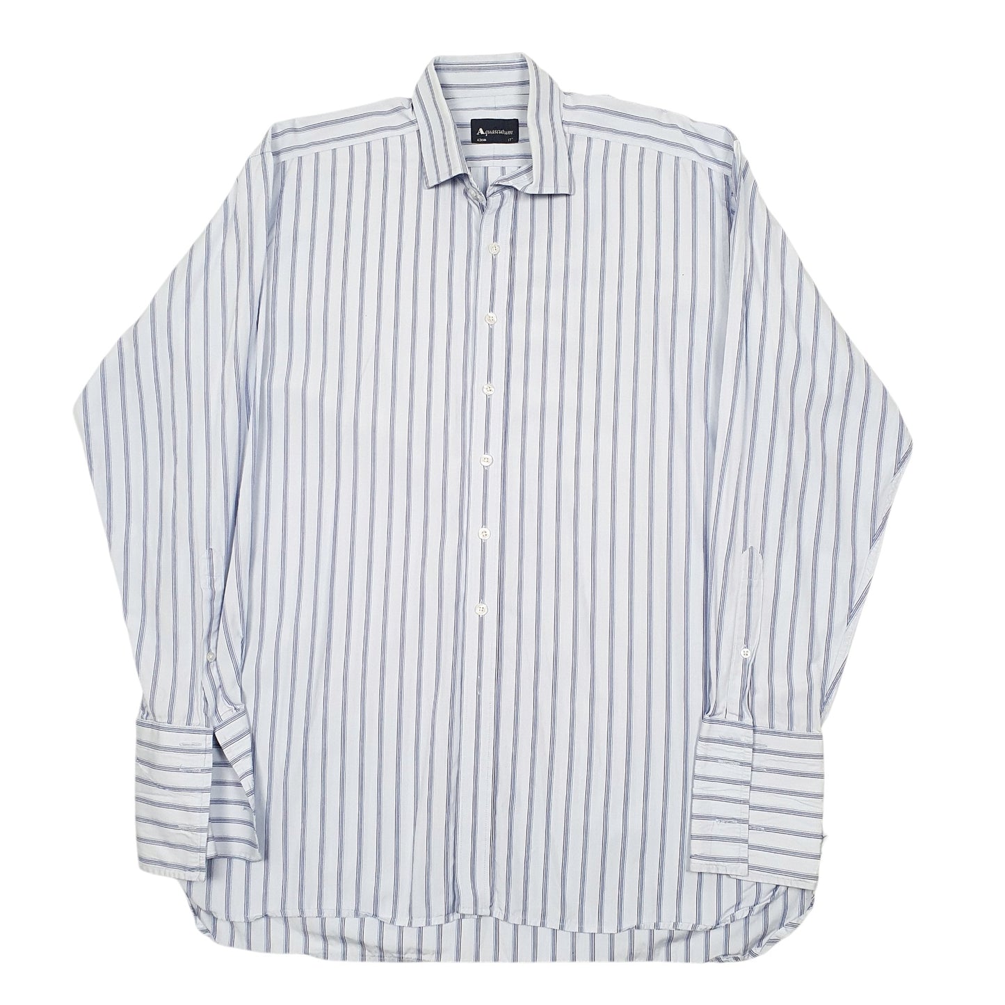 Mens Blue Aquascutum  Long Sleeve Shirt