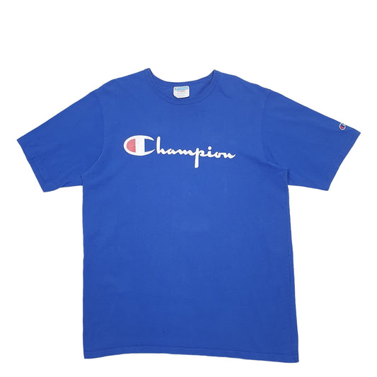 Mens Blue Champion Champion Vintage Short Sleeve T Shirt