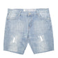 Mens Blue Levis Jorts Distressed Denim Shorts