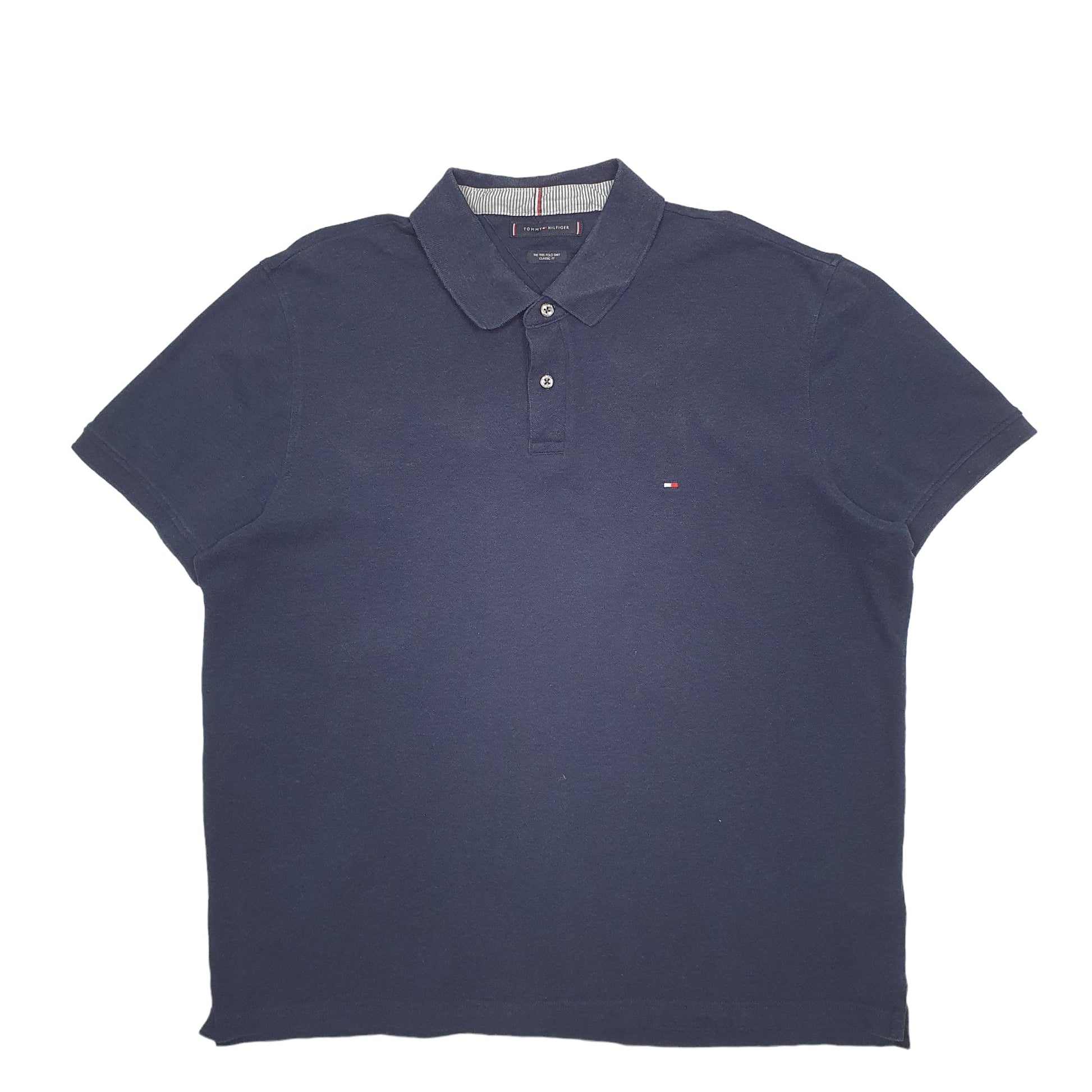 Mens Navy Tommy Hilfiger  Short Sleeve Polo Shirt