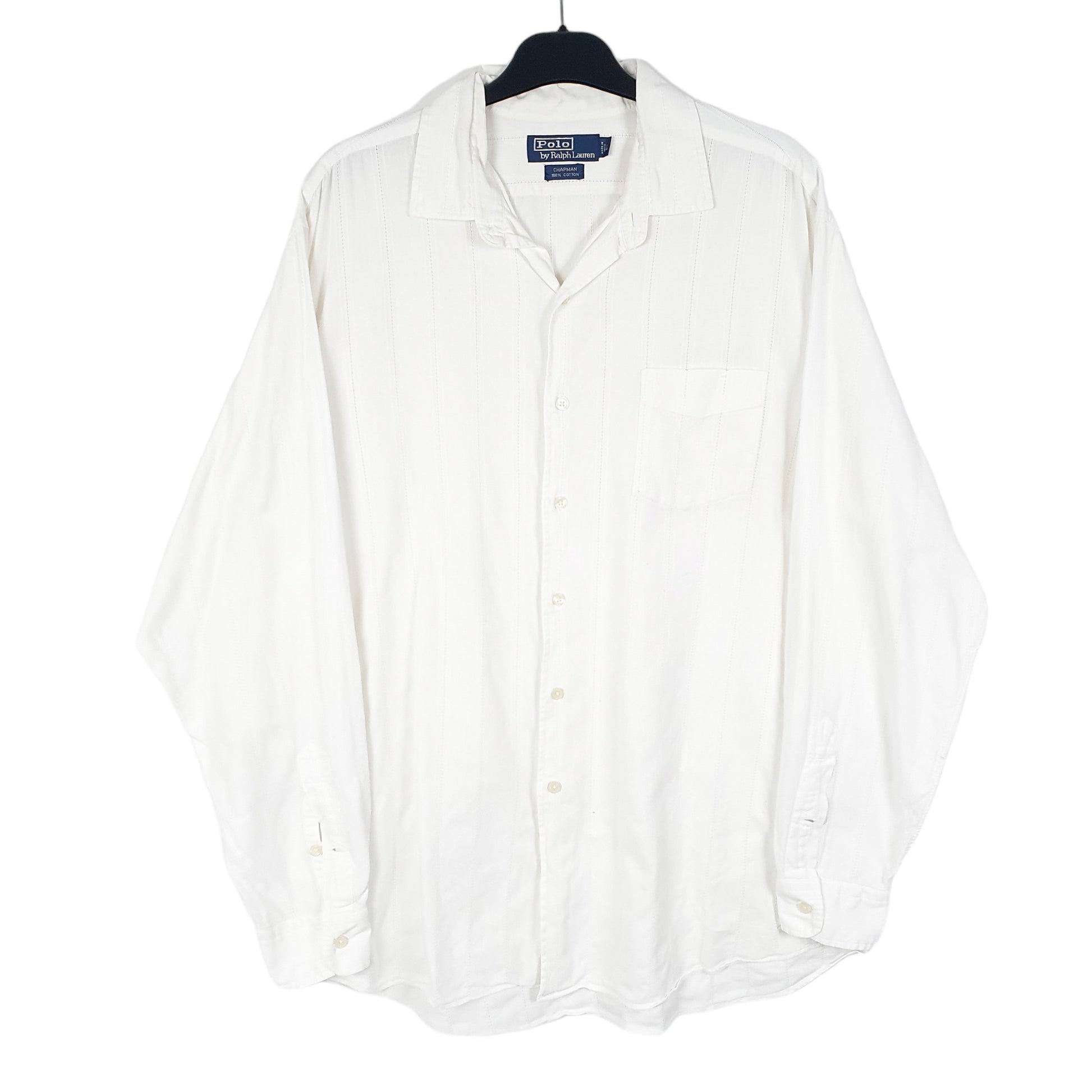 Mens White Polo Ralph Lauren Chapman Long Sleeve Shirt